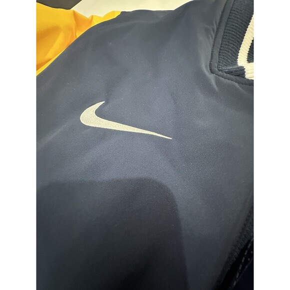 Nike Milwuakee Brewers Navy Yellow Dugout Performance Full Zip Jacket Men's M - Picture 4 of 16